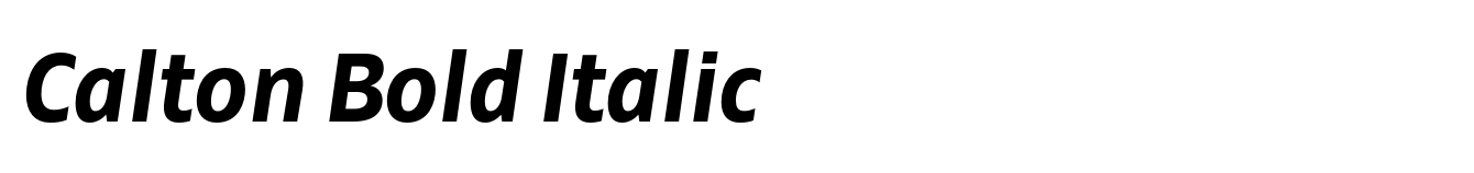 Calton Bold Italic image